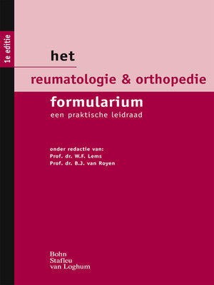 cover image of Het reumatologie & orthopedie formularium